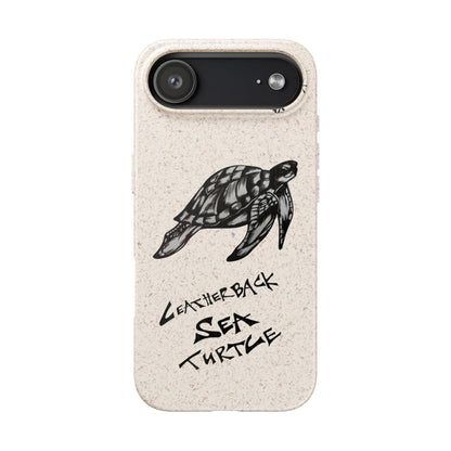 Leatherback Sea Turtle Phone Case – Original Hand-Drawn Costa Rica Wildlife Art for iPhone & Samsung Galaxy