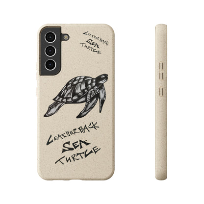 Leatherback Sea Turtle Phone Case – Original Hand-Drawn Costa Rica Wildlife Art for iPhone & Samsung Galaxy