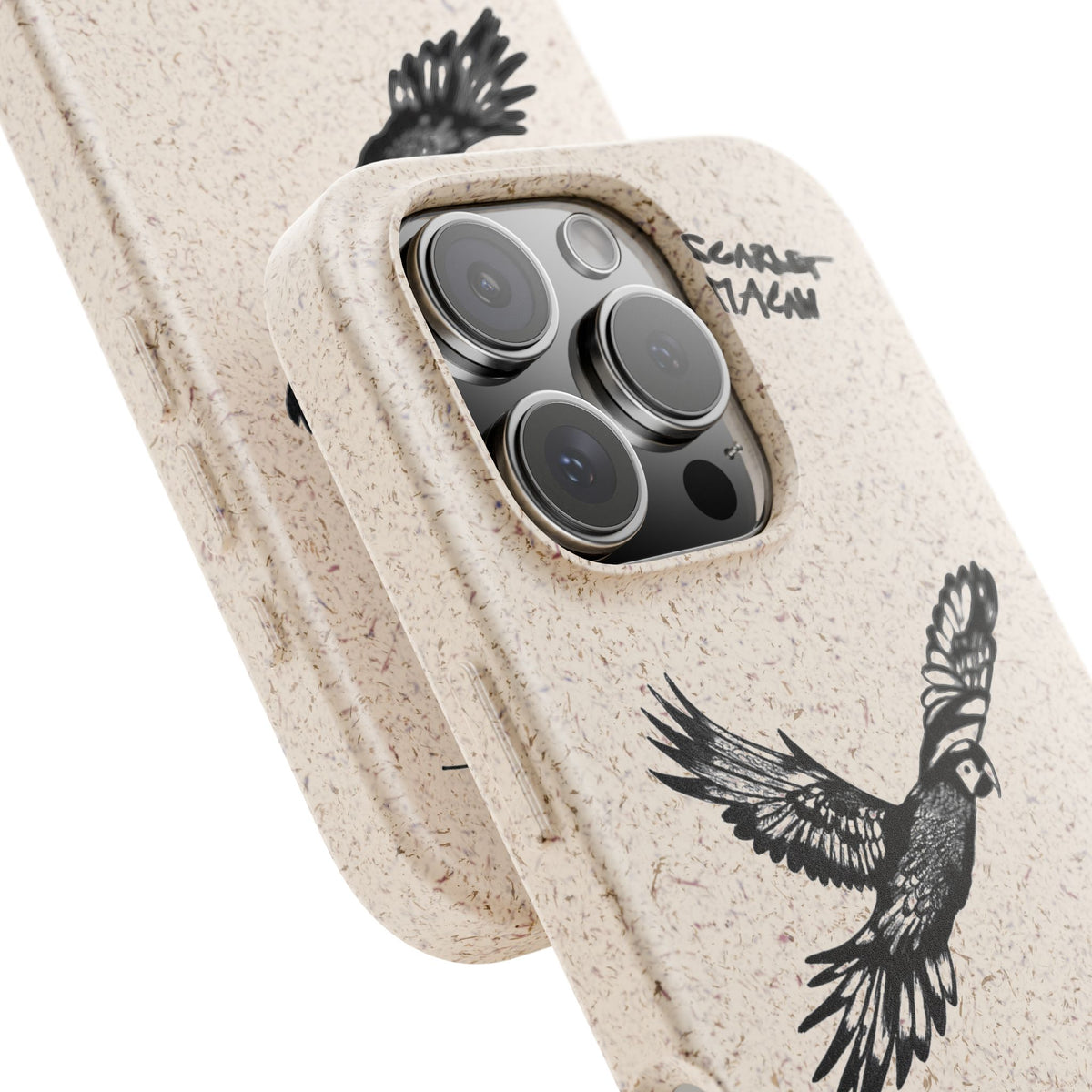 Scarlet Macaw Phone Case – Original Hand-Drawn Costa Rica Wildlife Art for iPhone & Samsung Galaxy