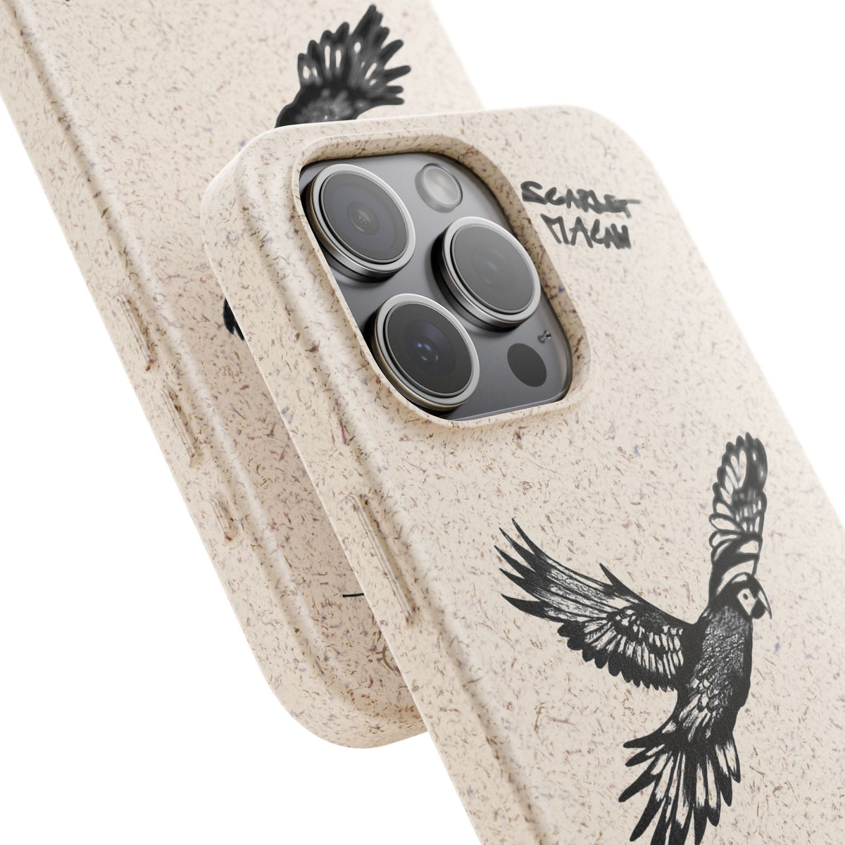 Scarlet Macaw Phone Case – Original Hand-Drawn Costa Rica Wildlife Art for iPhone & Samsung Galaxy