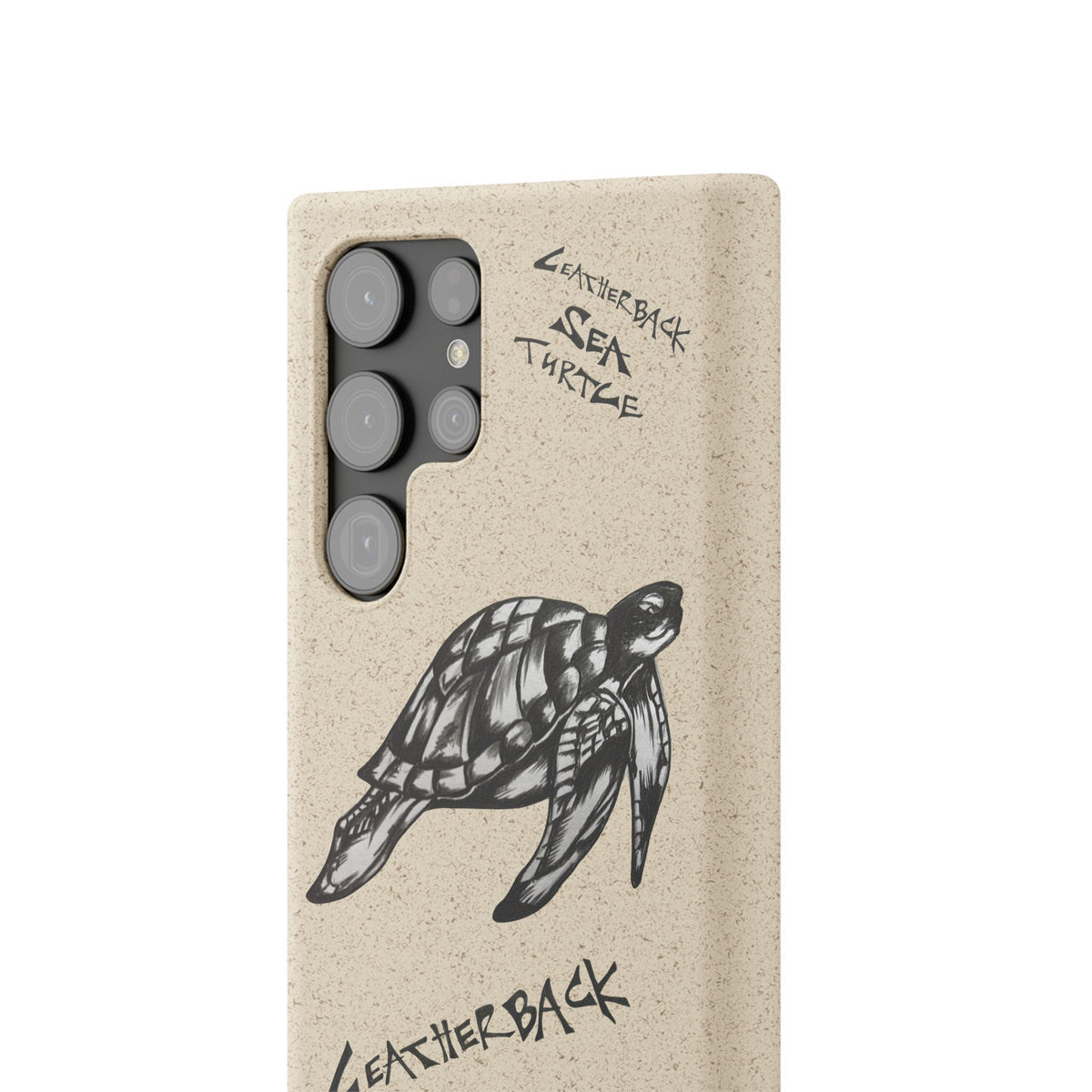 Leatherback Sea Turtle Phone Case – Original Hand-Drawn Costa Rica Wildlife Art for iPhone & Samsung Galaxy