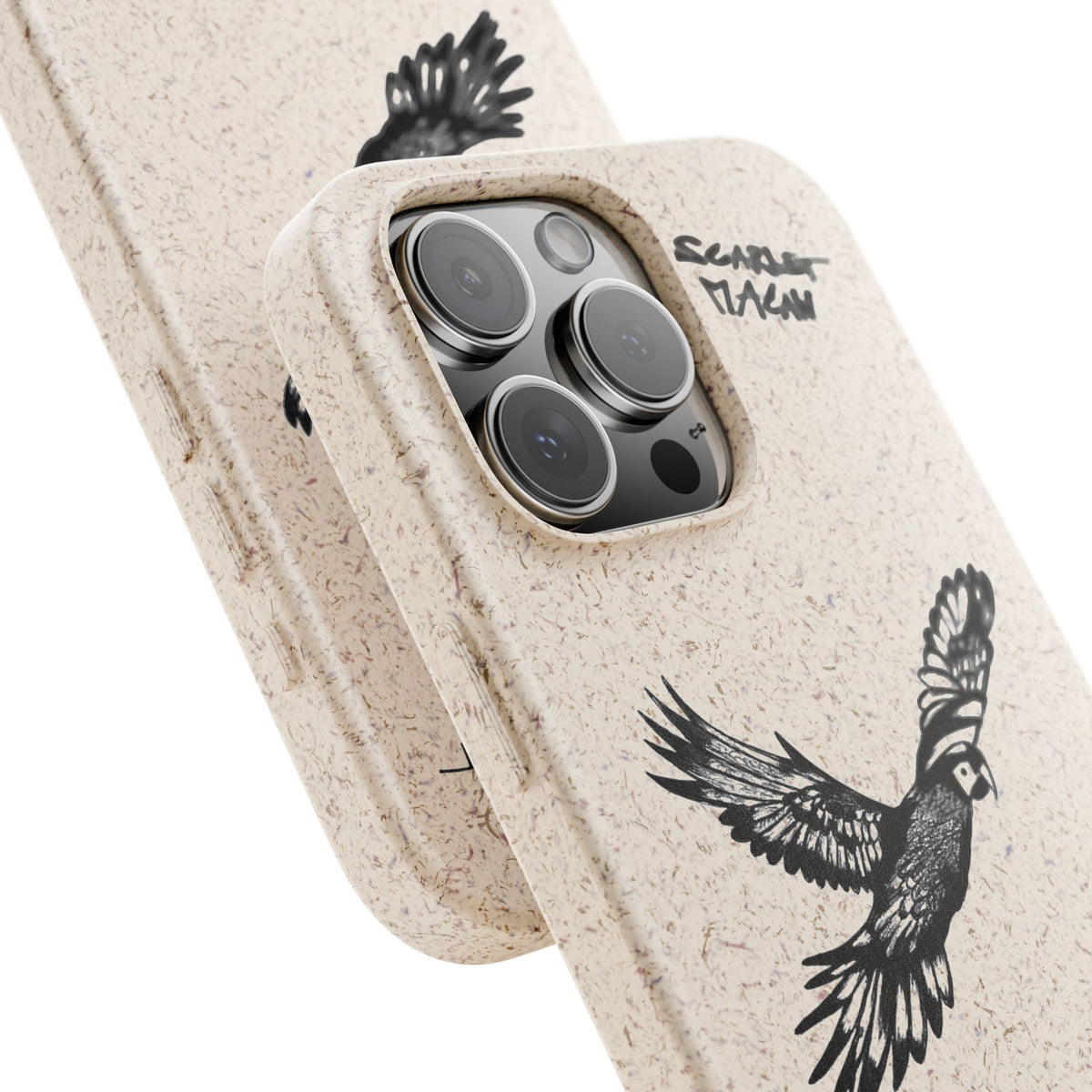 Scarlet Macaw Phone Case – Original Hand-Drawn Costa Rica Wildlife Art for iPhone & Samsung Galaxy