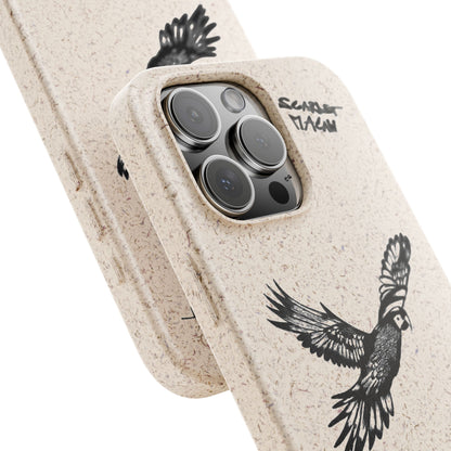 Scarlet Macaw Phone Case – Original Hand-Drawn Costa Rica Wildlife Art for iPhone & Samsung Galaxy