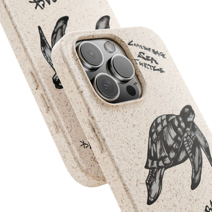 Leatherback Sea Turtle Phone Case – Original Hand-Drawn Costa Rica Wildlife Art for iPhone & Samsung Galaxy