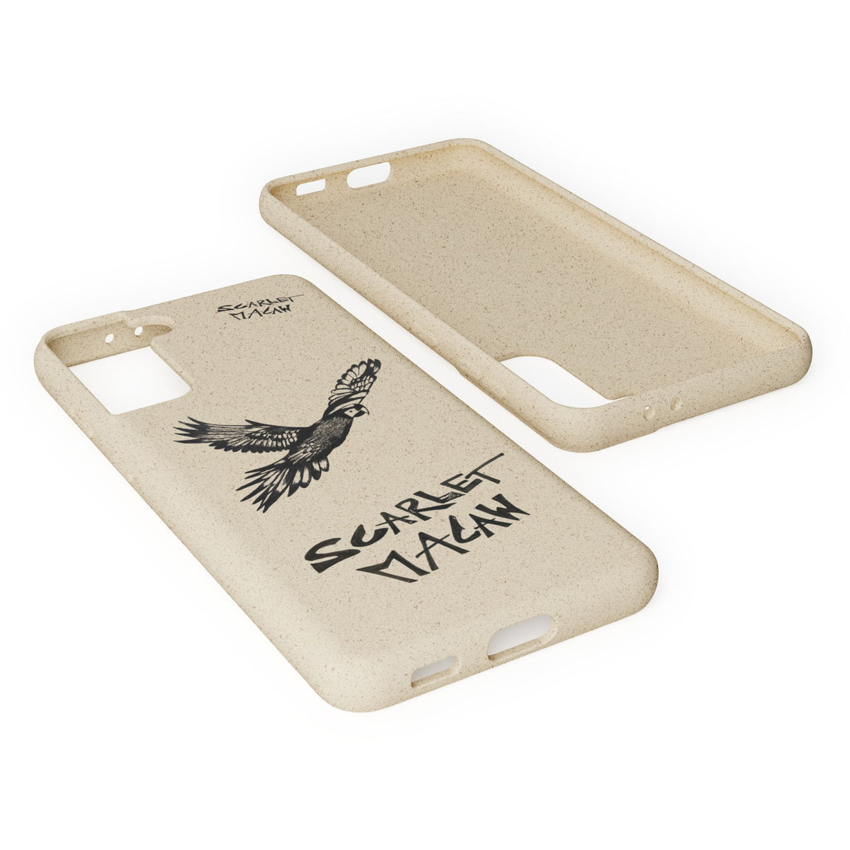 Scarlet Macaw Phone Case – Original Hand-Drawn Costa Rica Wildlife Art for iPhone & Samsung Galaxy