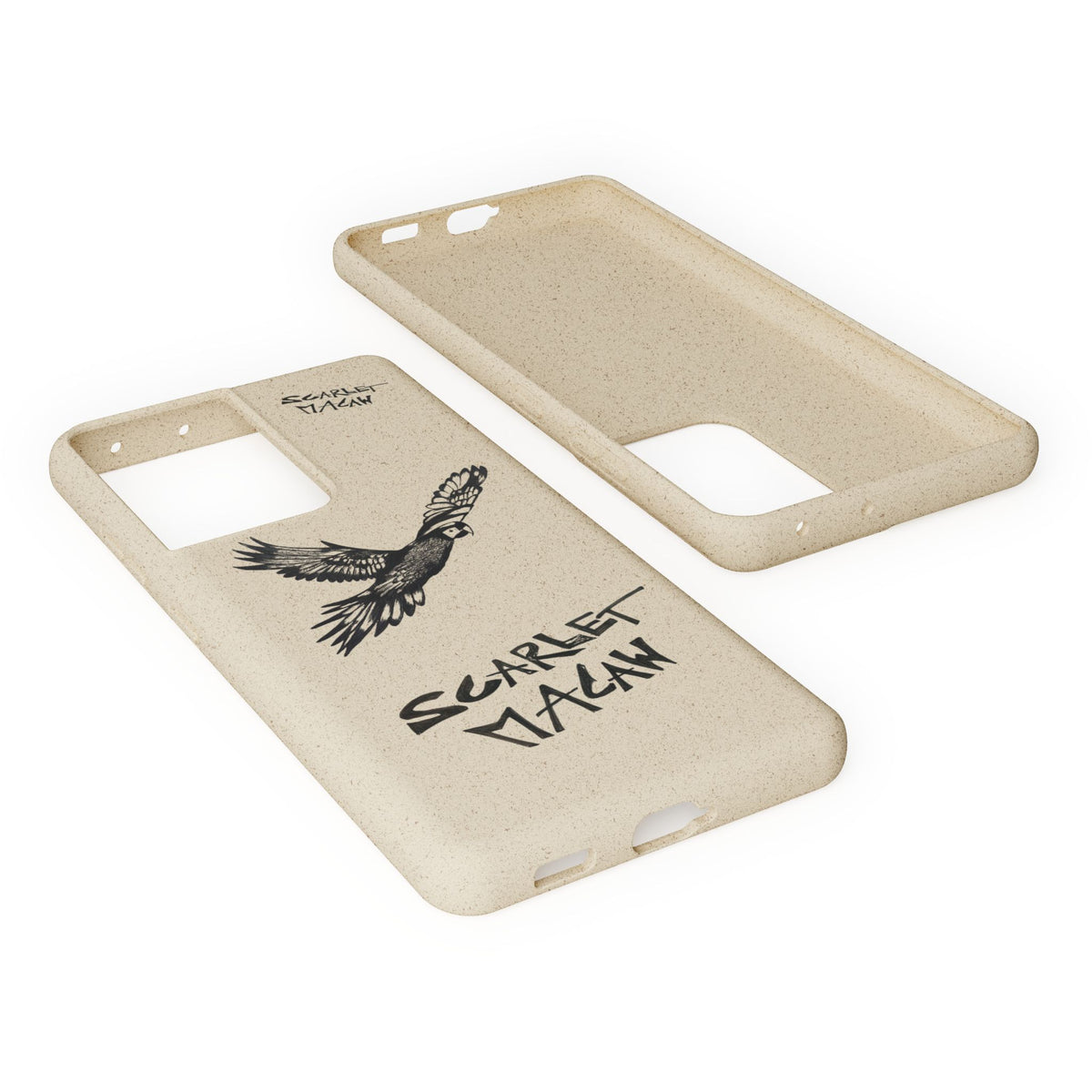 Scarlet Macaw Phone Case – Original Hand-Drawn Costa Rica Wildlife Art for iPhone & Samsung Galaxy