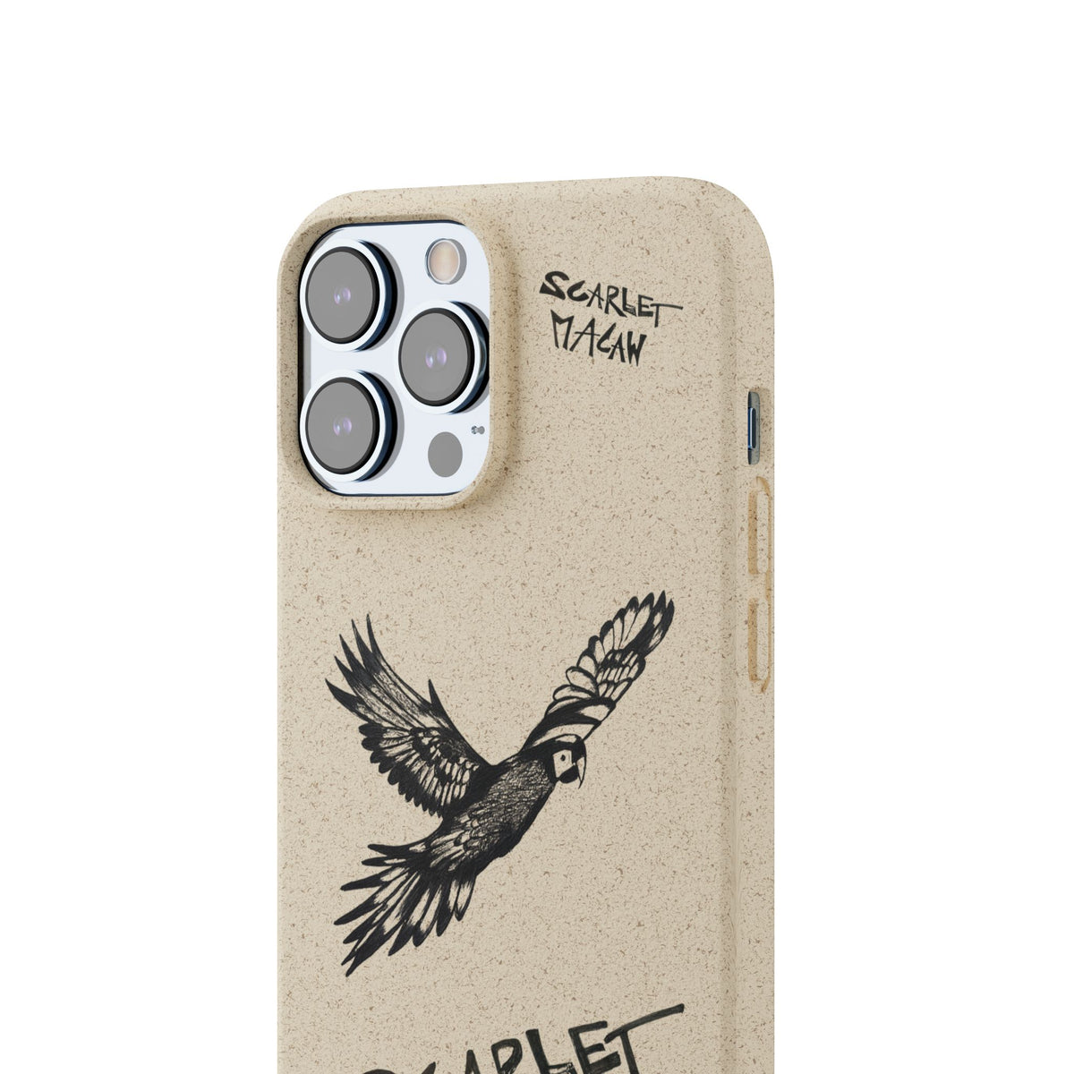 Scarlet Macaw Phone Case – Original Hand-Drawn Costa Rica Wildlife Art for iPhone & Samsung Galaxy