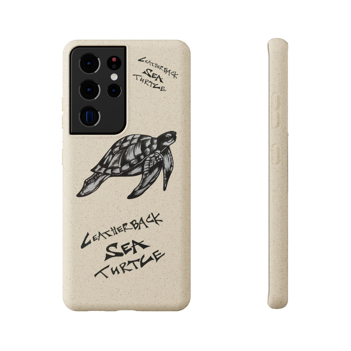 Leatherback Sea Turtle Phone Case – Original Hand-Drawn Costa Rica Wildlife Art for iPhone & Samsung Galaxy