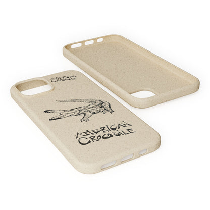 American Crocodile Phone Case – Original Hand-Drawn Costa Rica Wildlife Art for iPhone & Samsung Galaxy