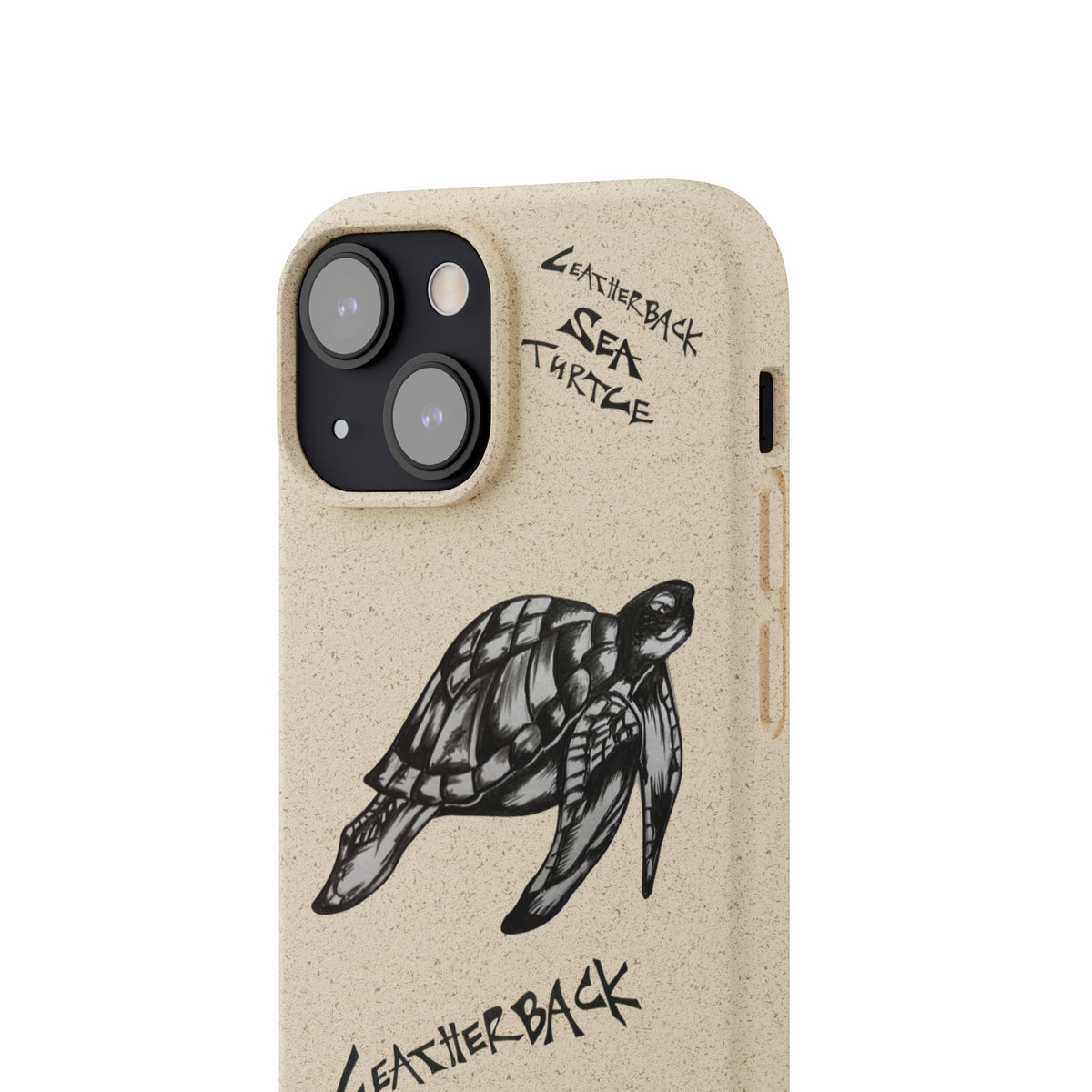 Leatherback Sea Turtle Phone Case – Original Hand-Drawn Costa Rica Wildlife Art for iPhone & Samsung Galaxy