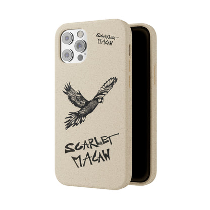 Scarlet Macaw Phone Case – Original Hand-Drawn Costa Rica Wildlife Art for iPhone & Samsung Galaxy