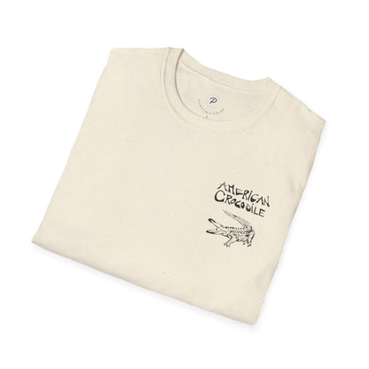 American Crocodile T-Shirt – Hand-Drawn Wildlife Art | Costa Rica