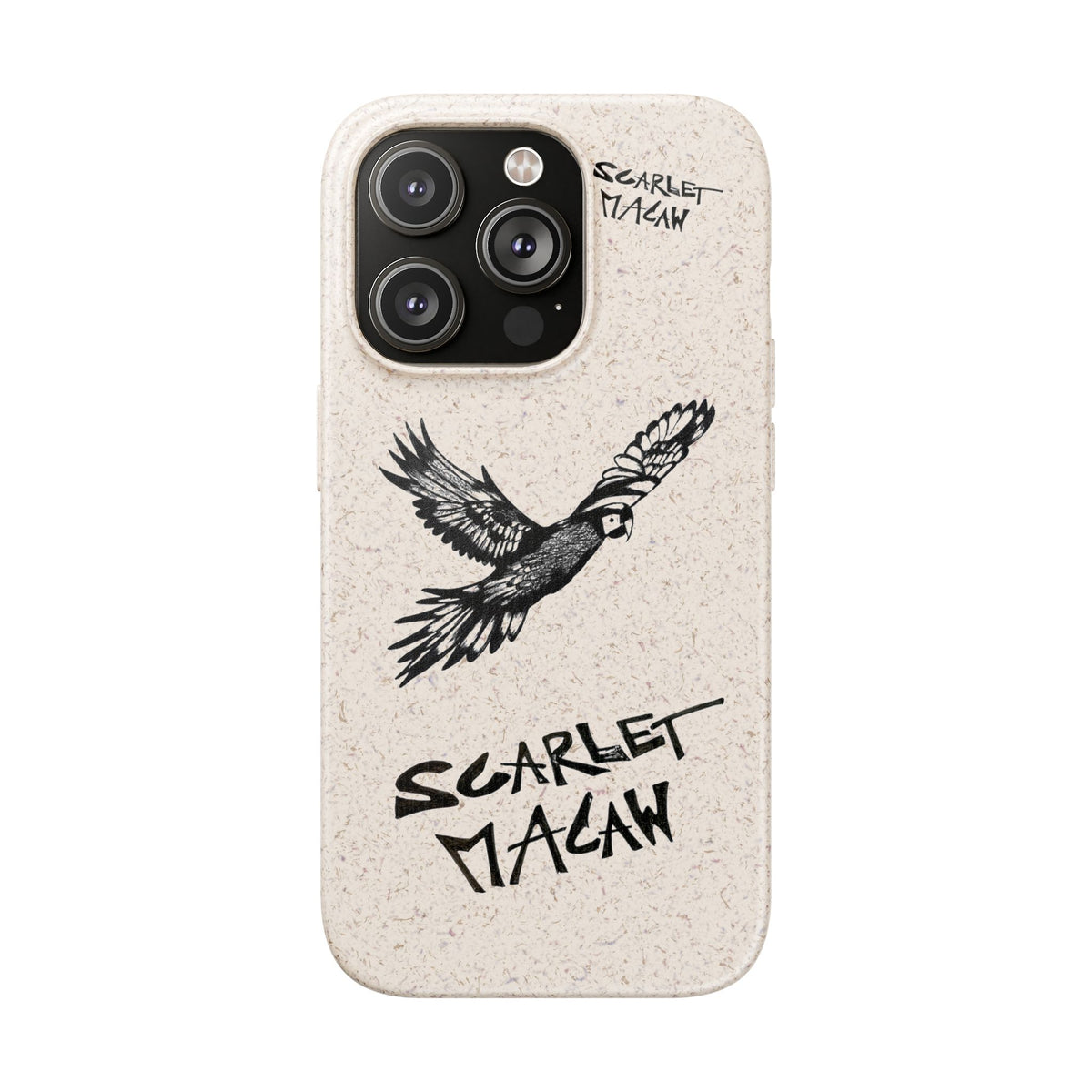Scarlet Macaw Phone Case – Original Hand-Drawn Costa Rica Wildlife Art for iPhone & Samsung Galaxy
