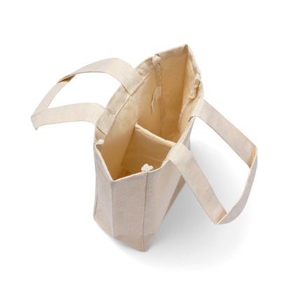 Pura Vida Souqs Double Wine Tote Bag – Reusable Cotton Canvas Wine Carrier