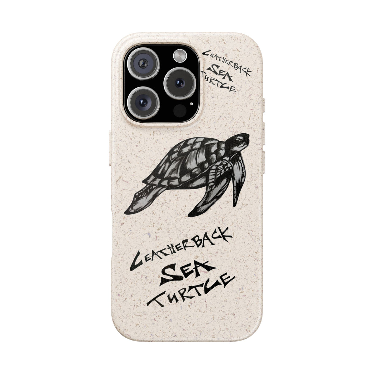 Leatherback Sea Turtle Phone Case – Original Hand-Drawn Costa Rica Wildlife Art for iPhone & Samsung Galaxy