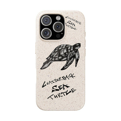 Leatherback Sea Turtle Phone Case – Original Hand-Drawn Costa Rica Wildlife Art for iPhone & Samsung Galaxy