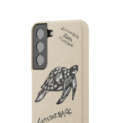 Leatherback Sea Turtle Phone Case – Original Hand-Drawn Costa Rica Wildlife Art for iPhone & Samsung Galaxy