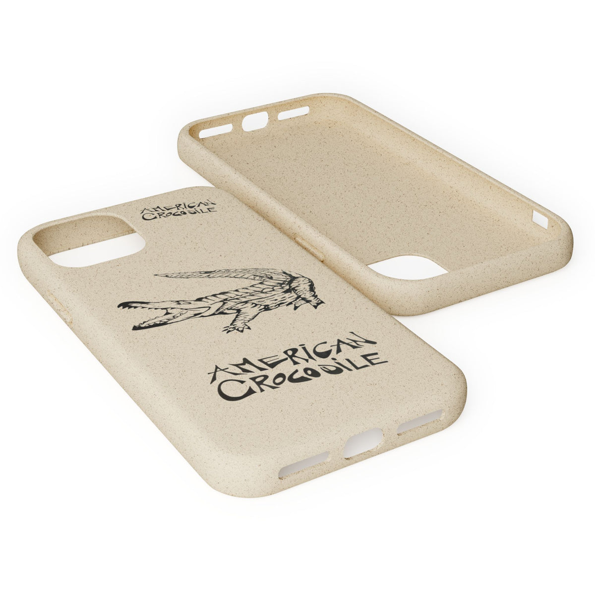 American Crocodile Phone Case – Original Hand-Drawn Costa Rica Wildlife Art for iPhone & Samsung Galaxy