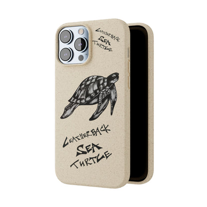 Leatherback Sea Turtle Phone Case – Original Hand-Drawn Costa Rica Wildlife Art for iPhone & Samsung Galaxy