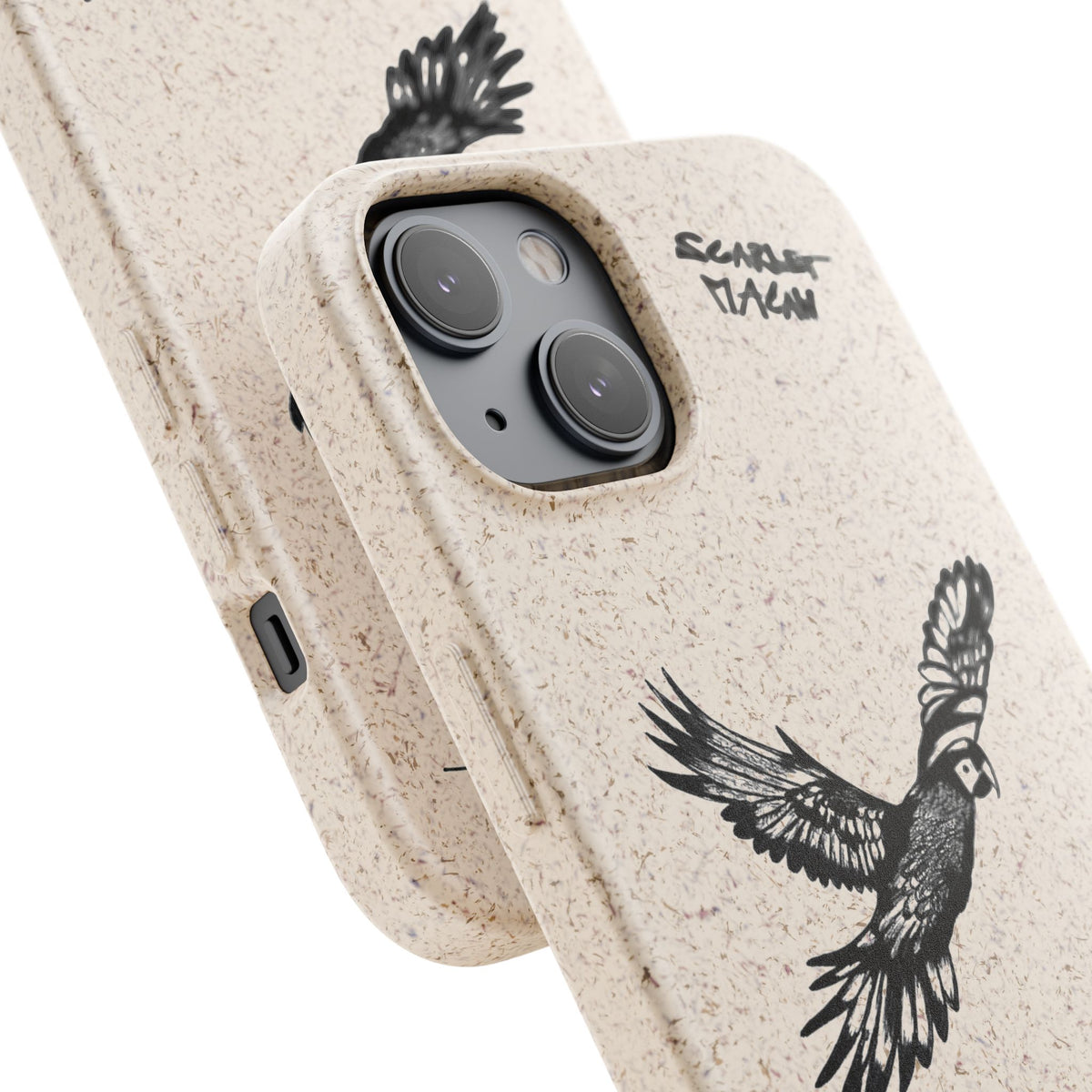 Scarlet Macaw Phone Case – Original Hand-Drawn Costa Rica Wildlife Art for iPhone & Samsung Galaxy