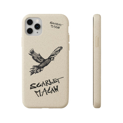 Scarlet Macaw Phone Case – Original Hand-Drawn Costa Rica Wildlife Art for iPhone & Samsung Galaxy