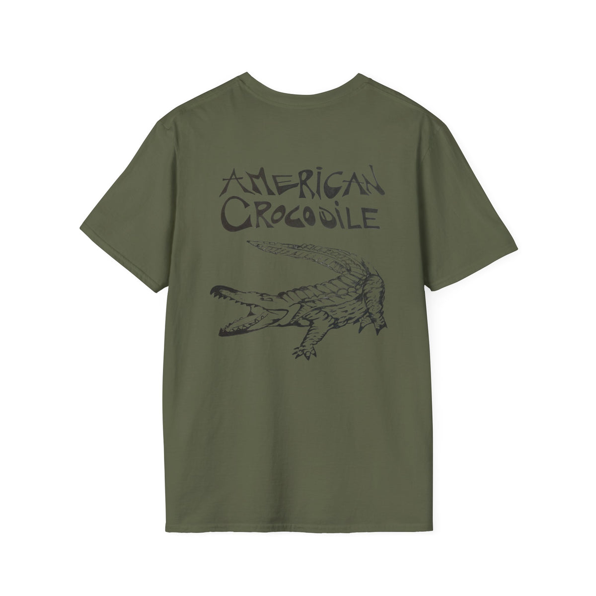 American Crocodile T-Shirt – Hand-Drawn Wildlife Art | Costa Rica