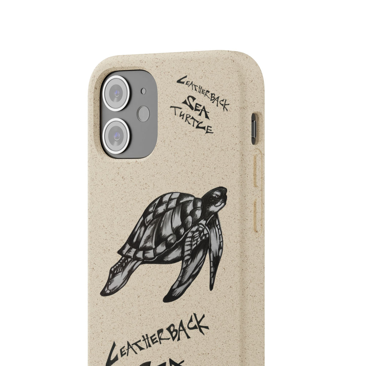 Leatherback Sea Turtle Phone Case – Original Hand-Drawn Costa Rica Wildlife Art for iPhone & Samsung Galaxy