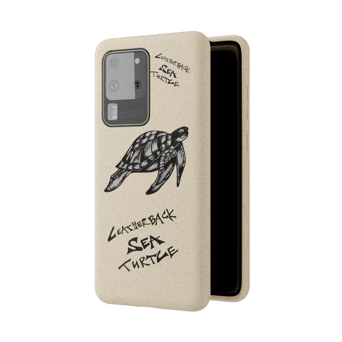 Leatherback Sea Turtle Phone Case – Original Hand-Drawn Costa Rica Wildlife Art for iPhone & Samsung Galaxy