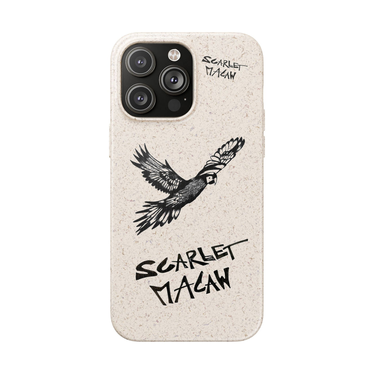 Scarlet Macaw Phone Case – Original Hand-Drawn Costa Rica Wildlife Art for iPhone & Samsung Galaxy