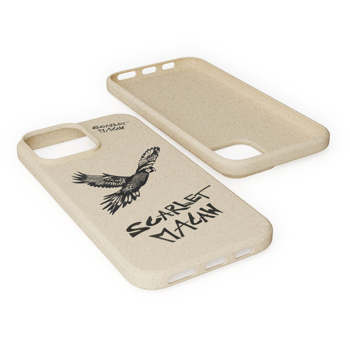 Scarlet Macaw Phone Case – Original Hand-Drawn Costa Rica Wildlife Art for iPhone & Samsung Galaxy