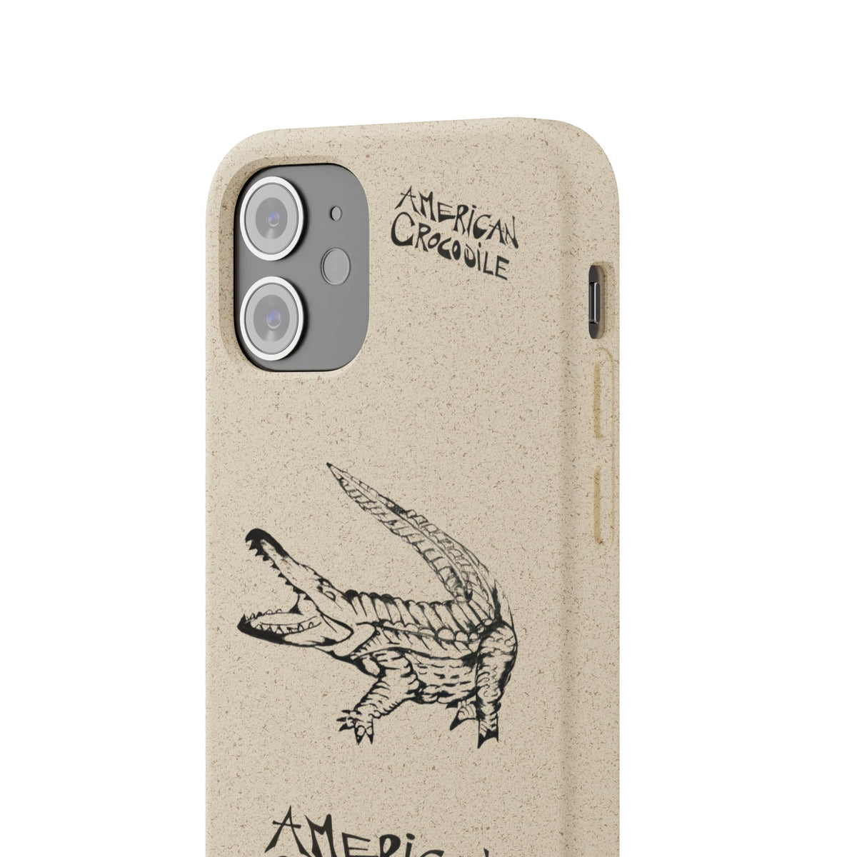 American Crocodile Phone Case – Original Hand-Drawn Costa Rica Wildlife Art for iPhone & Samsung Galaxy