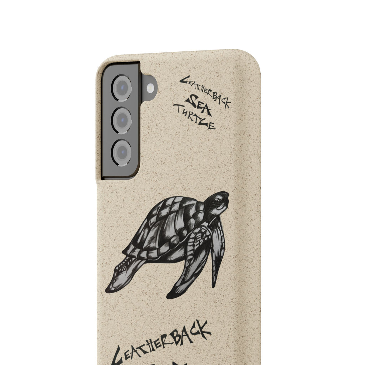 Leatherback Sea Turtle Phone Case – Original Hand-Drawn Costa Rica Wildlife Art for iPhone & Samsung Galaxy