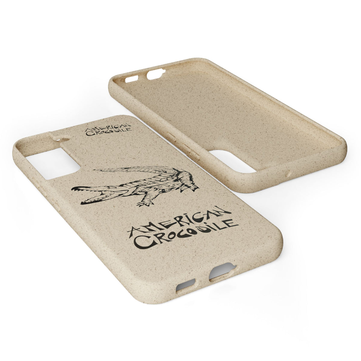 American Crocodile Phone Case – Original Hand-Drawn Costa Rica Wildlife Art for iPhone & Samsung Galaxy