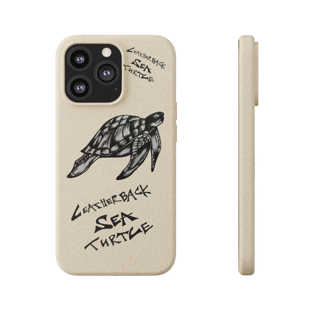 Leatherback Sea Turtle Phone Case – Original Hand-Drawn Costa Rica Wildlife Art for iPhone & Samsung Galaxy