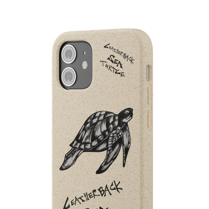 Leatherback Sea Turtle Phone Case – Original Hand-Drawn Costa Rica Wildlife Art for iPhone & Samsung Galaxy