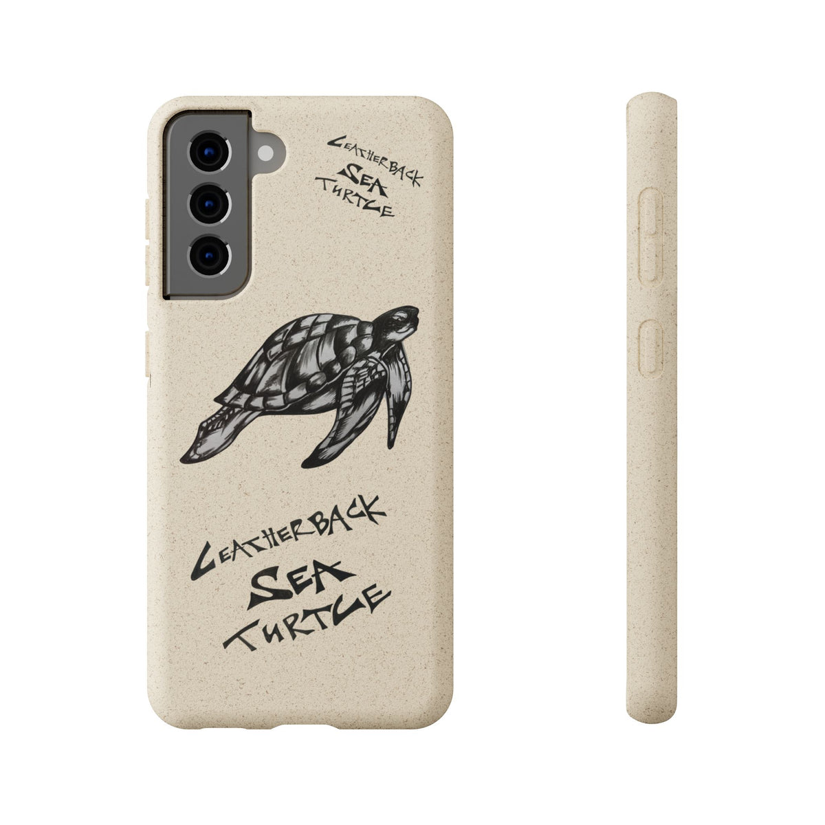 Leatherback Sea Turtle Phone Case – Original Hand-Drawn Costa Rica Wildlife Art for iPhone & Samsung Galaxy