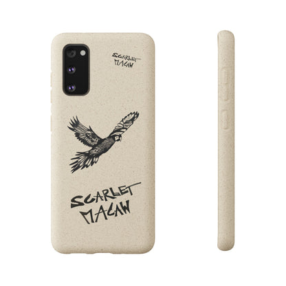 Scarlet Macaw Phone Case – Original Hand-Drawn Costa Rica Wildlife Art for iPhone & Samsung Galaxy