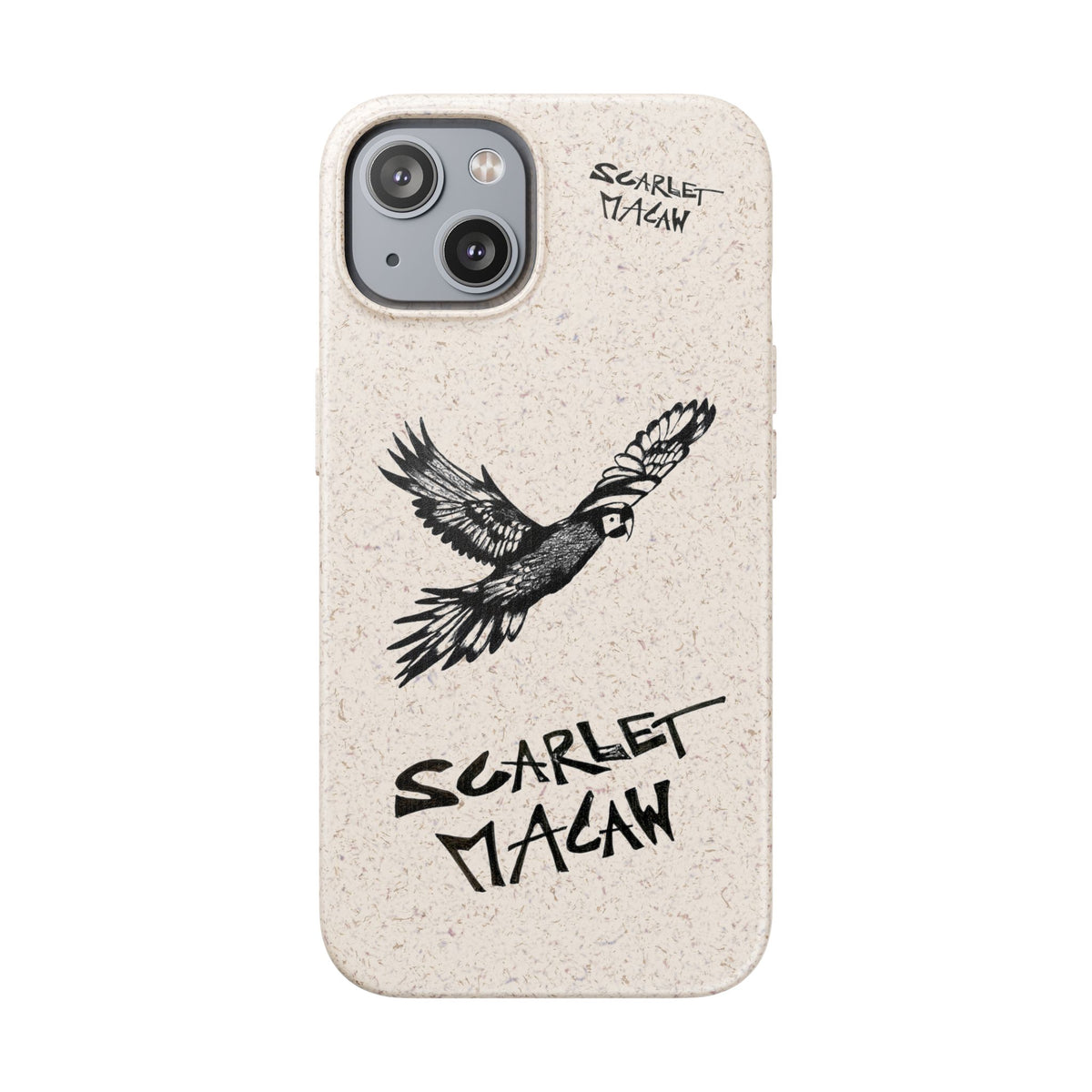 Scarlet Macaw Phone Case – Original Hand-Drawn Costa Rica Wildlife Art for iPhone & Samsung Galaxy