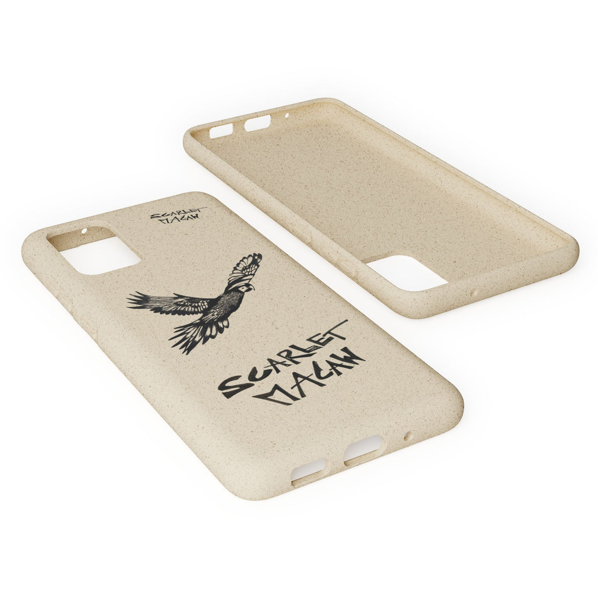 Scarlet Macaw Phone Case – Original Hand-Drawn Costa Rica Wildlife Art for iPhone & Samsung Galaxy