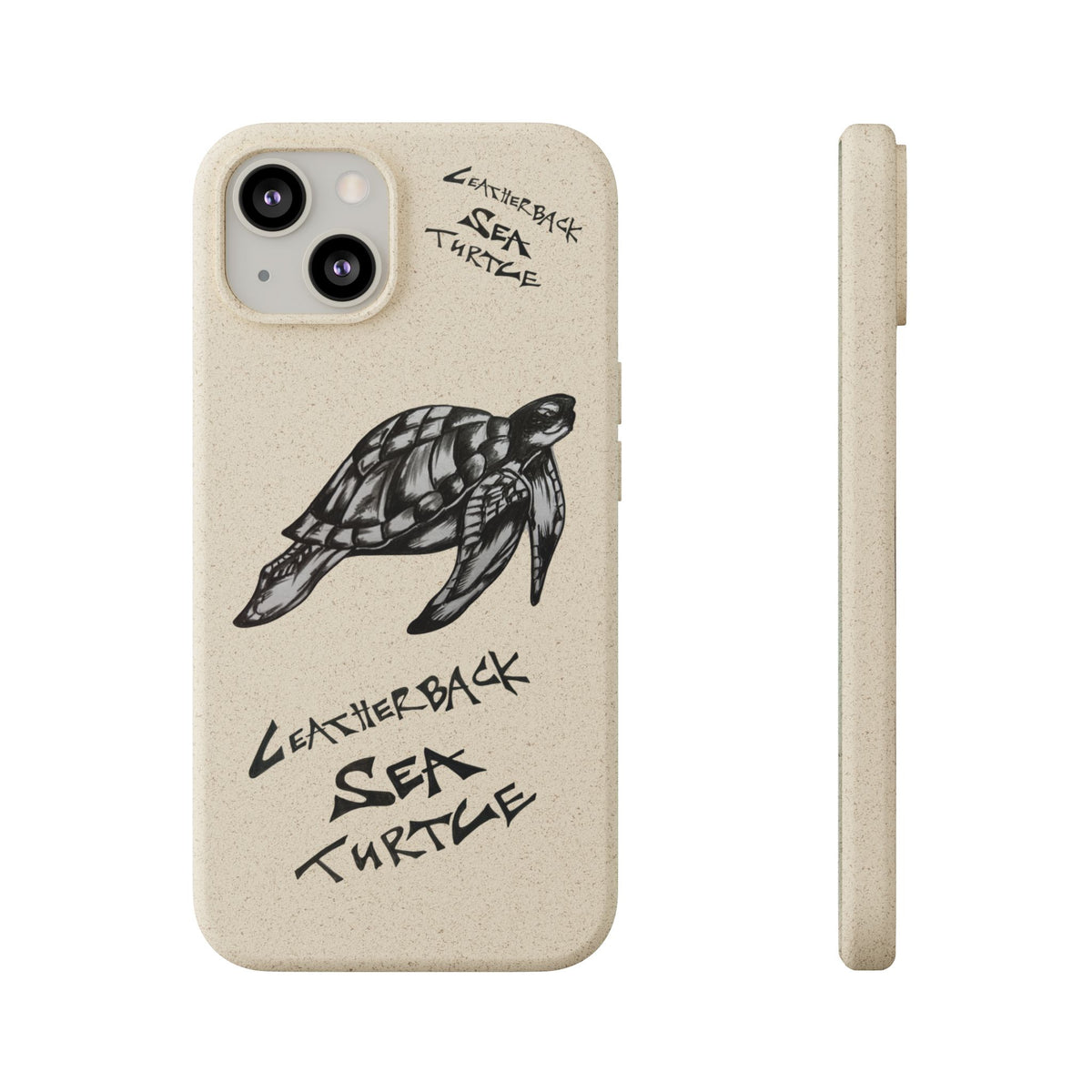 Leatherback Sea Turtle Phone Case – Original Hand-Drawn Costa Rica Wildlife Art for iPhone & Samsung Galaxy
