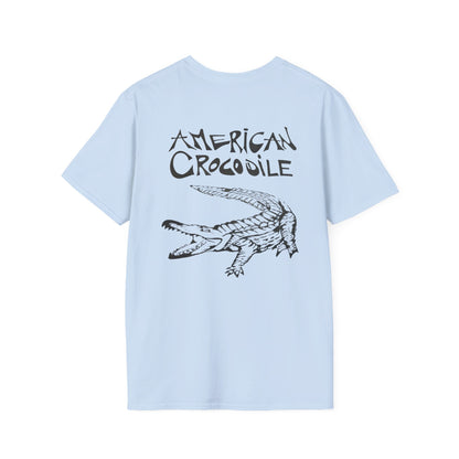 American Crocodile T-Shirt – Hand-Drawn Wildlife Art | Costa Rica