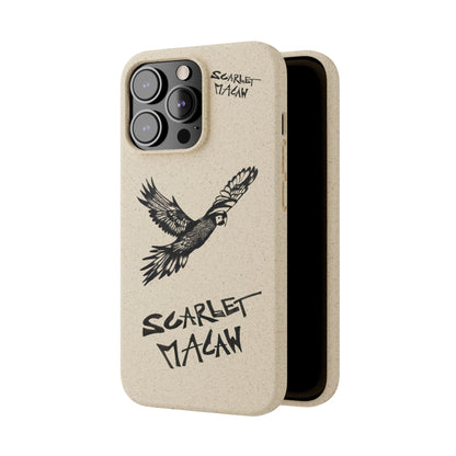 Scarlet Macaw Phone Case – Original Hand-Drawn Costa Rica Wildlife Art for iPhone & Samsung Galaxy