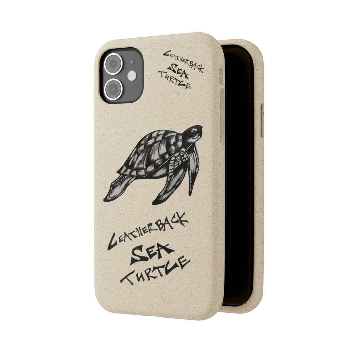 Leatherback Sea Turtle Phone Case – Original Hand-Drawn Costa Rica Wildlife Art for iPhone & Samsung Galaxy