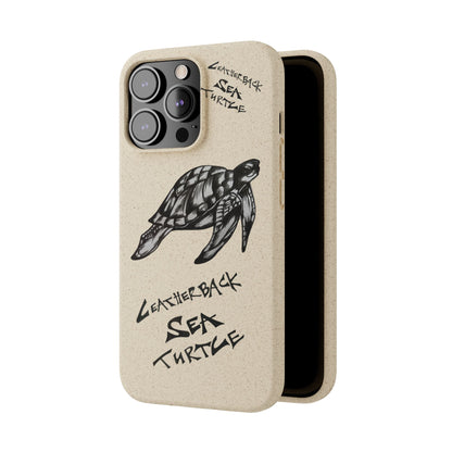 Leatherback Sea Turtle Phone Case – Original Hand-Drawn Costa Rica Wildlife Art for iPhone & Samsung Galaxy