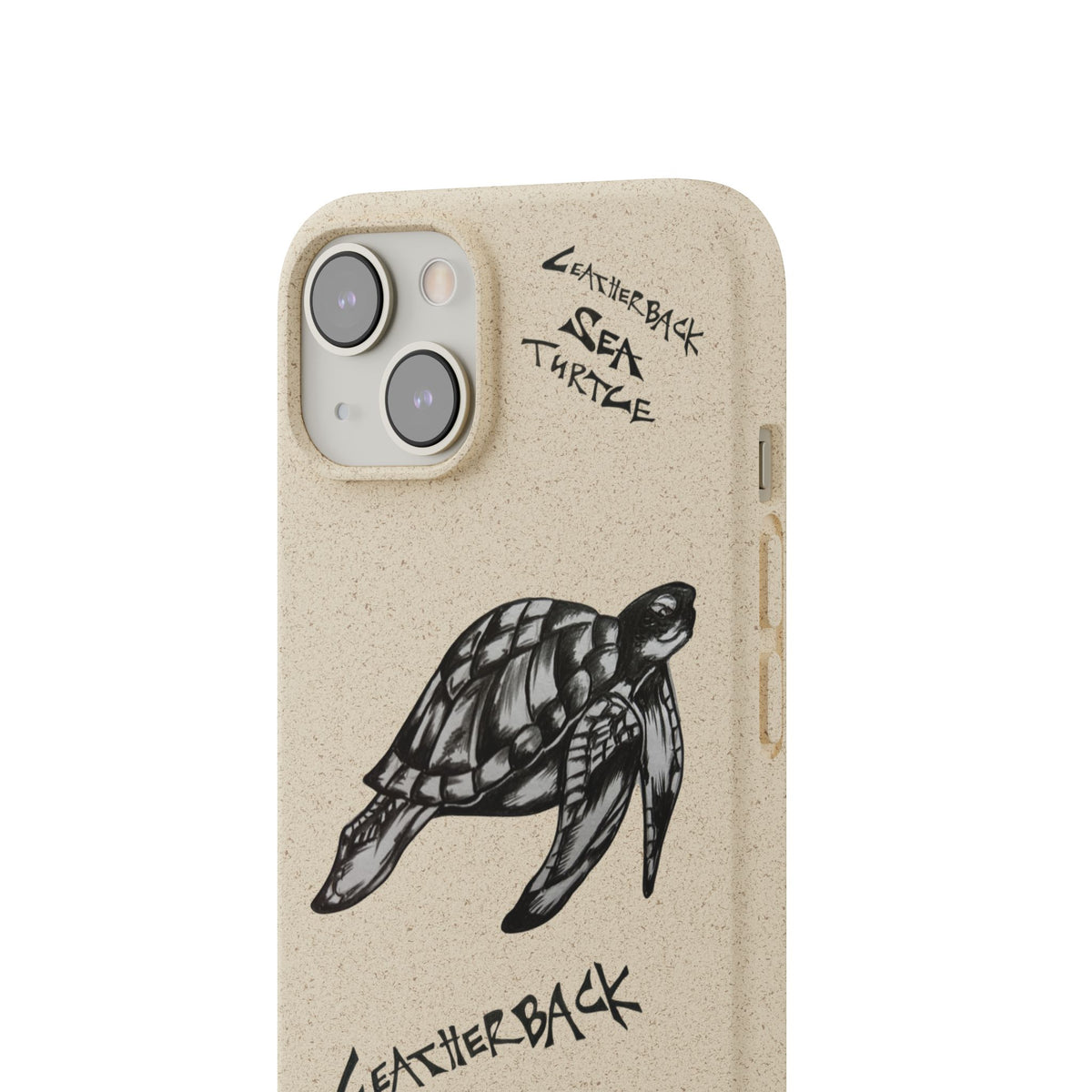 Leatherback Sea Turtle Phone Case – Original Hand-Drawn Costa Rica Wildlife Art for iPhone & Samsung Galaxy