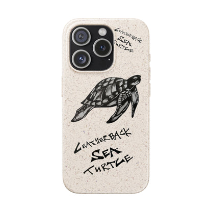 Leatherback Sea Turtle Phone Case – Original Hand-Drawn Costa Rica Wildlife Art for iPhone & Samsung Galaxy