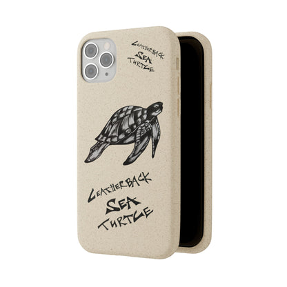 Leatherback Sea Turtle Phone Case – Original Hand-Drawn Costa Rica Wildlife Art for iPhone & Samsung Galaxy