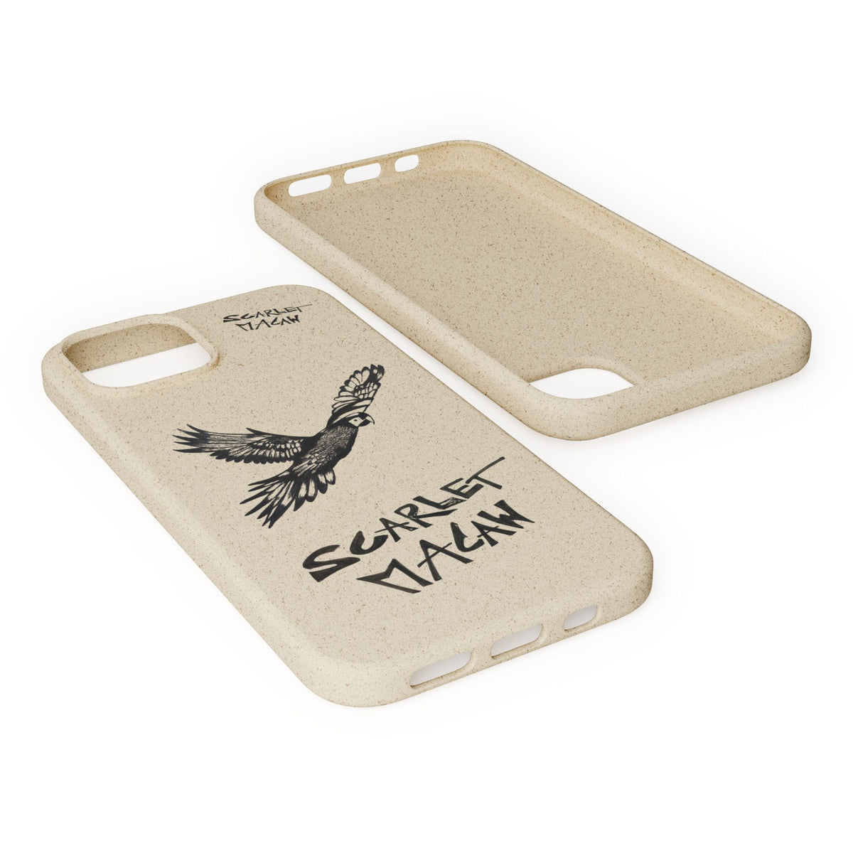 Scarlet Macaw Phone Case – Original Hand-Drawn Costa Rica Wildlife Art for iPhone & Samsung Galaxy