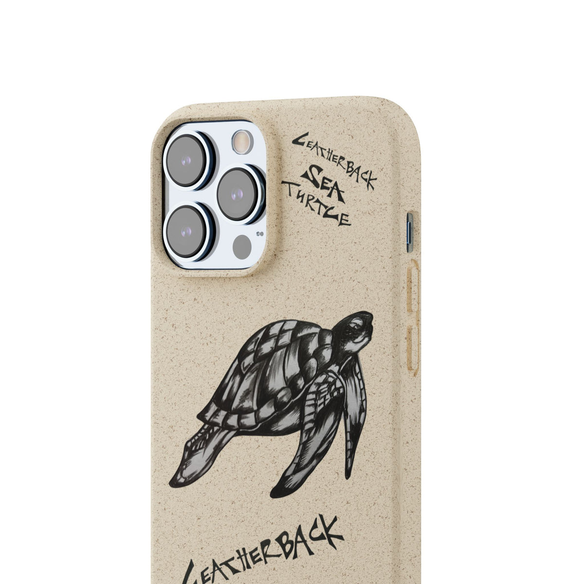 Leatherback Sea Turtle Phone Case – Original Hand-Drawn Costa Rica Wildlife Art for iPhone & Samsung Galaxy