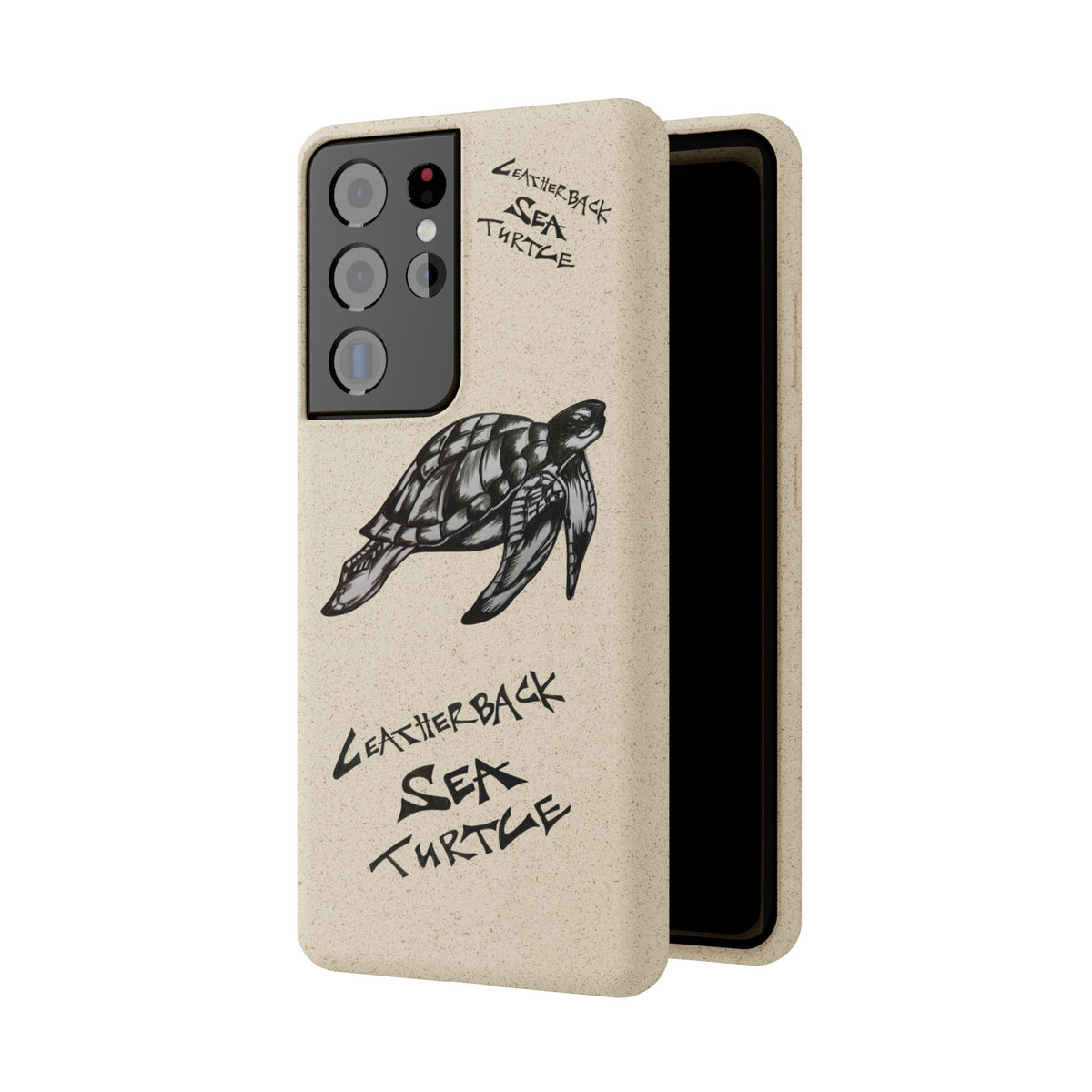 Leatherback Sea Turtle Phone Case – Original Hand-Drawn Costa Rica Wildlife Art for iPhone & Samsung Galaxy